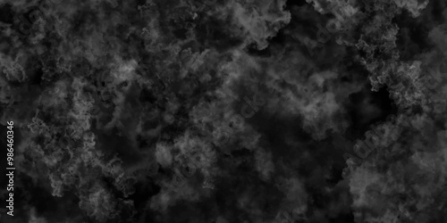 Abstract black fog design with smoke texture overlays. fume overlay design. background with smoke on black and Fog and smoky effect for photos design. Misty fog effect and Isolated black background.	