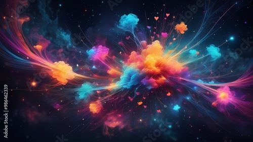 background with space