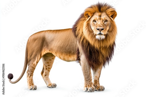 lion isolated on white background