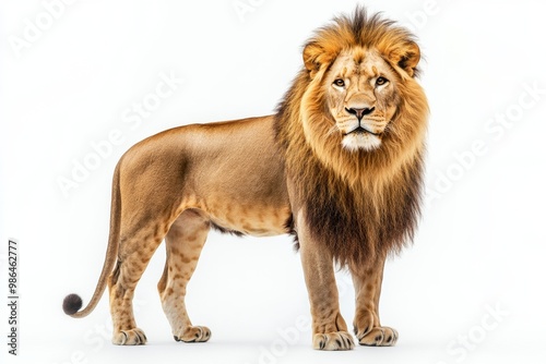 lion isolated on white background