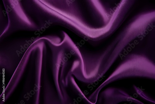 Deep Purple Satin Fabric Background Texture