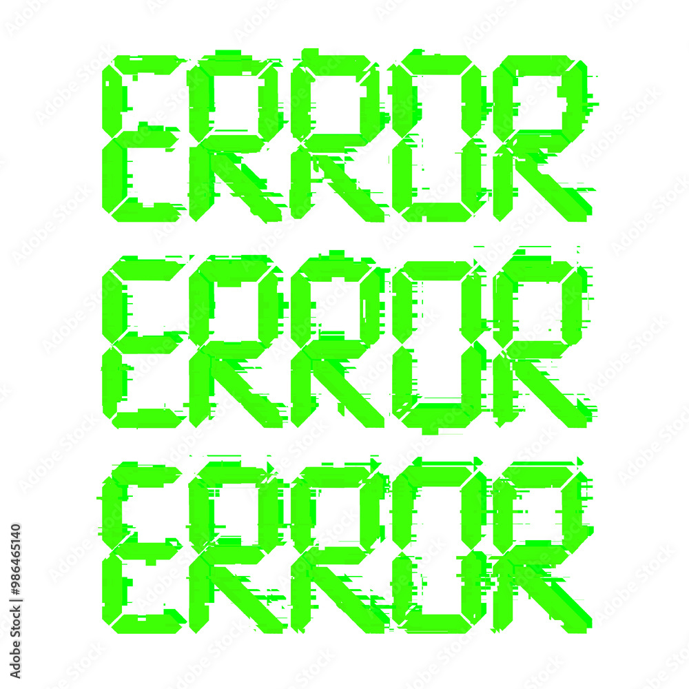 Lightning Green error font. Digital Errors character font. Digital Text. Futuristic Glitch Text Effect for Gaming Television Typography Lightning Green error font. Digital Errors character font. Digital Text. Futuristic Glitch Text Effect for Gaming Television Typography