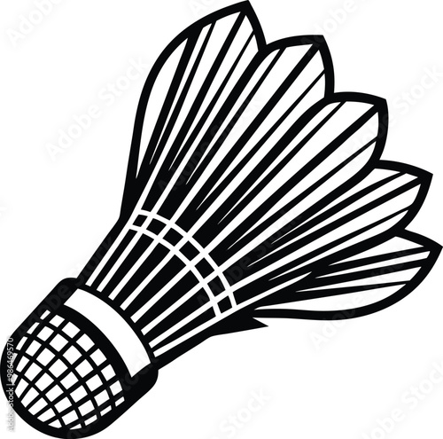 Badminton shuttlecock icon