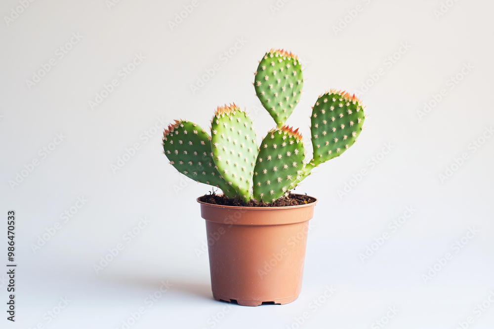 cactus in flowerpot cactus in flowerpot
