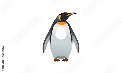 penguin isolated on white