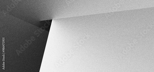 Black white grainy background, monochrome gray noisy texture dark grunge banner, header poster cover backdrop design