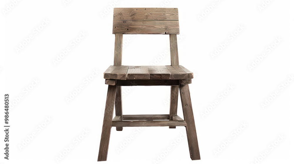 Rustic Wooden Chair
