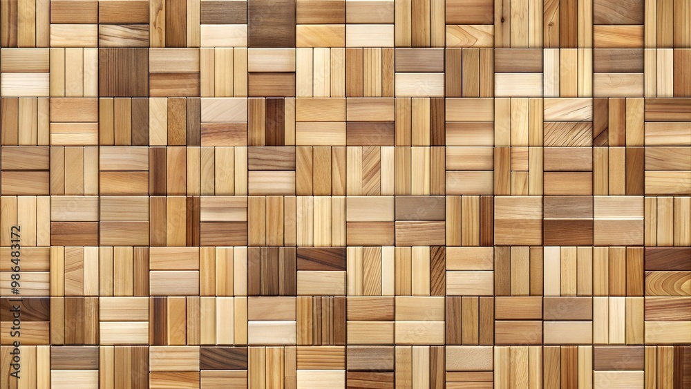 Square parquet wood texture with varying shades for elegant flooring and backgrounds Square parquet wood texture with varying shades for elegant flooring and backgrounds
