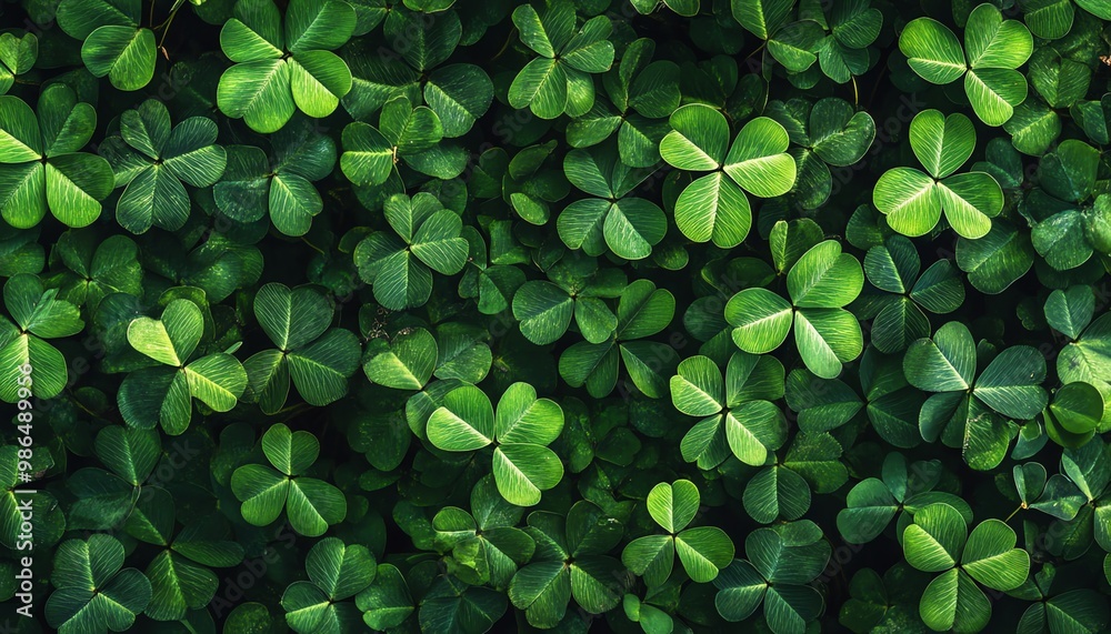 Lush Green Clover Leaf Pattern Lush Green Clover Leaf Pattern