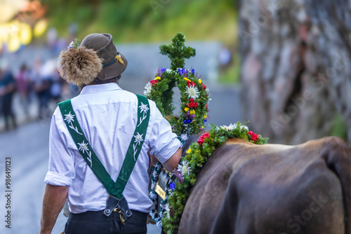 Viehscheid - Allgäu - Hirte - Almabtrieb photo