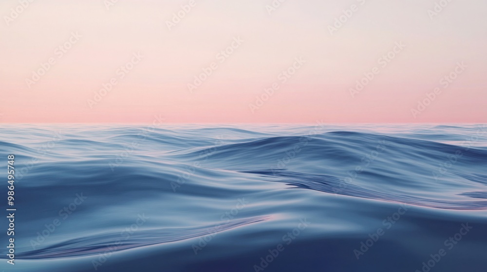 calm, rippling water in soft pastel tones, with gentle waves moving towards the horizon calm, rippling water in soft pastel tones, with gentle waves moving towards the horizon