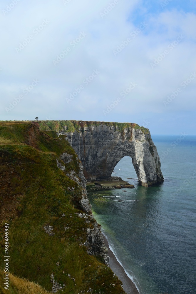 Cliffs of Étretat in a sunny day. The nature in is best shape Cliffs of Étretat in a sunny day. The nature in is best shape