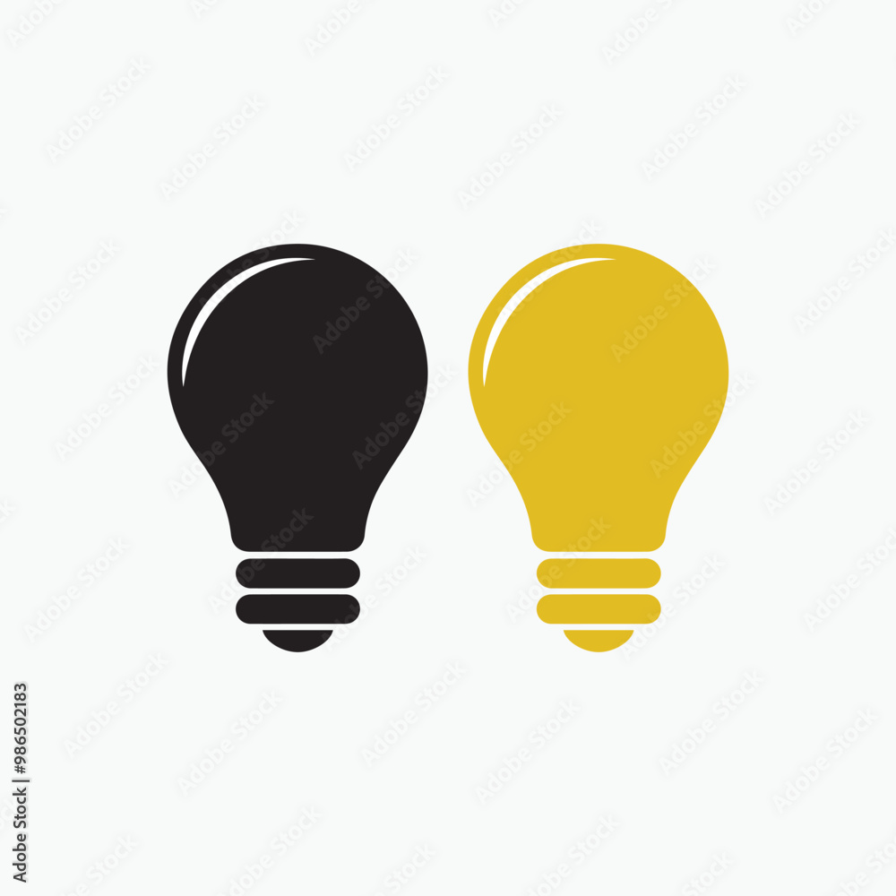 Lamp icon set. Light bulb icon vector. Lamp icon set. Light bulb icon vector.