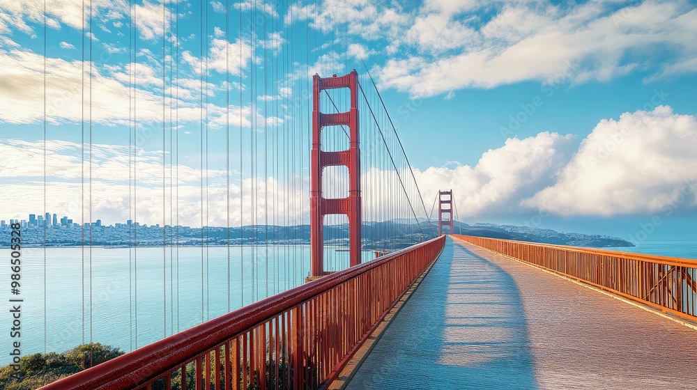 Beautiful wide shot of the Golden Gate Bridge in San Francisco
Beautiful wide shot of the Golden Gate Bridge in San Francisco