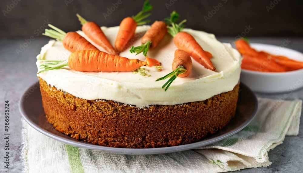 Carrot or spice cake with cream cheese frosting Carrot or spice cake with cream cheese frosting