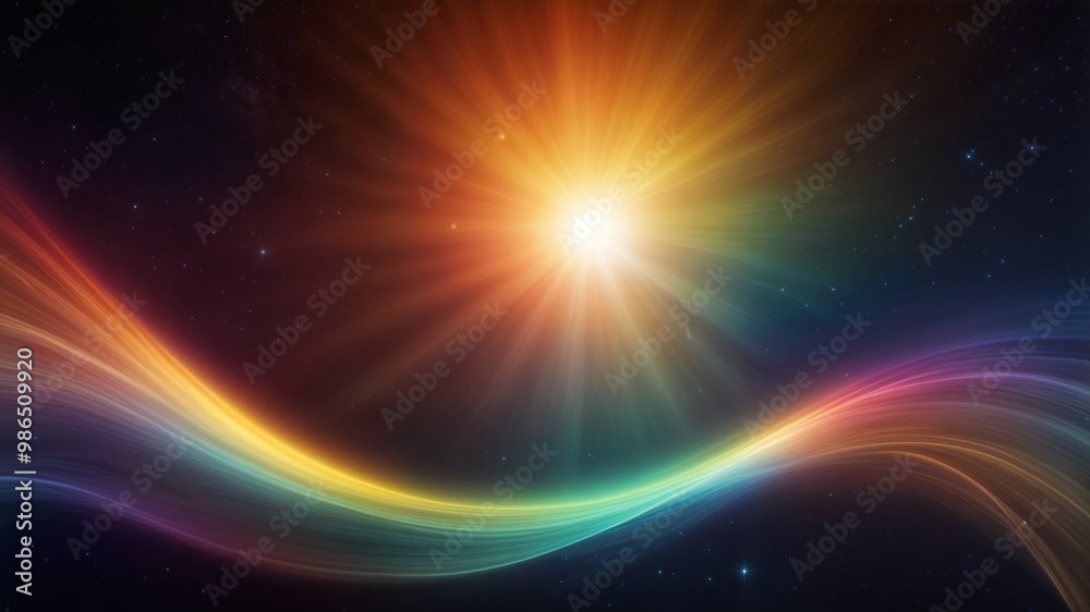 The Cosmic Beauty of Abstract Rainbow Arcs and Celestial Colors in Deep Space The Cosmic Beauty of Abstract Rainbow Arcs and Celestial Colors in Deep Space