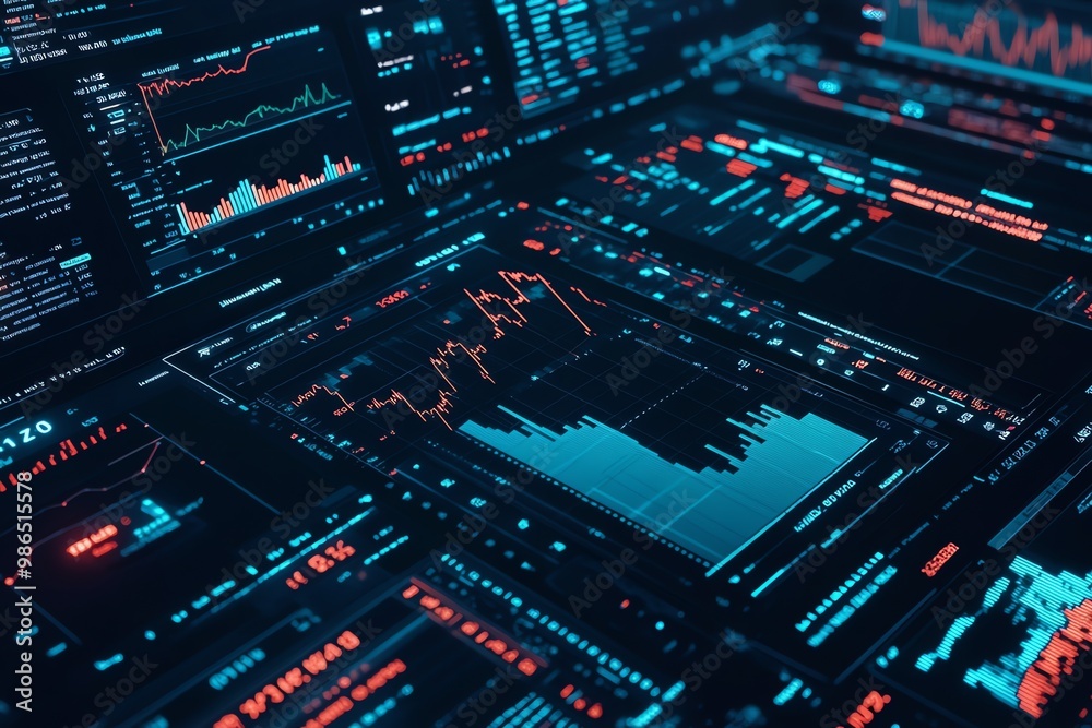 A Close-Up View of a Computer Screen Displaying Stock Market Data A Close-Up View of a Computer Screen Displaying Stock Market Data