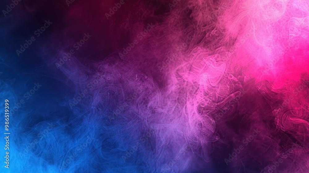 Obraz premium Abstract Pink and Blue Smoke