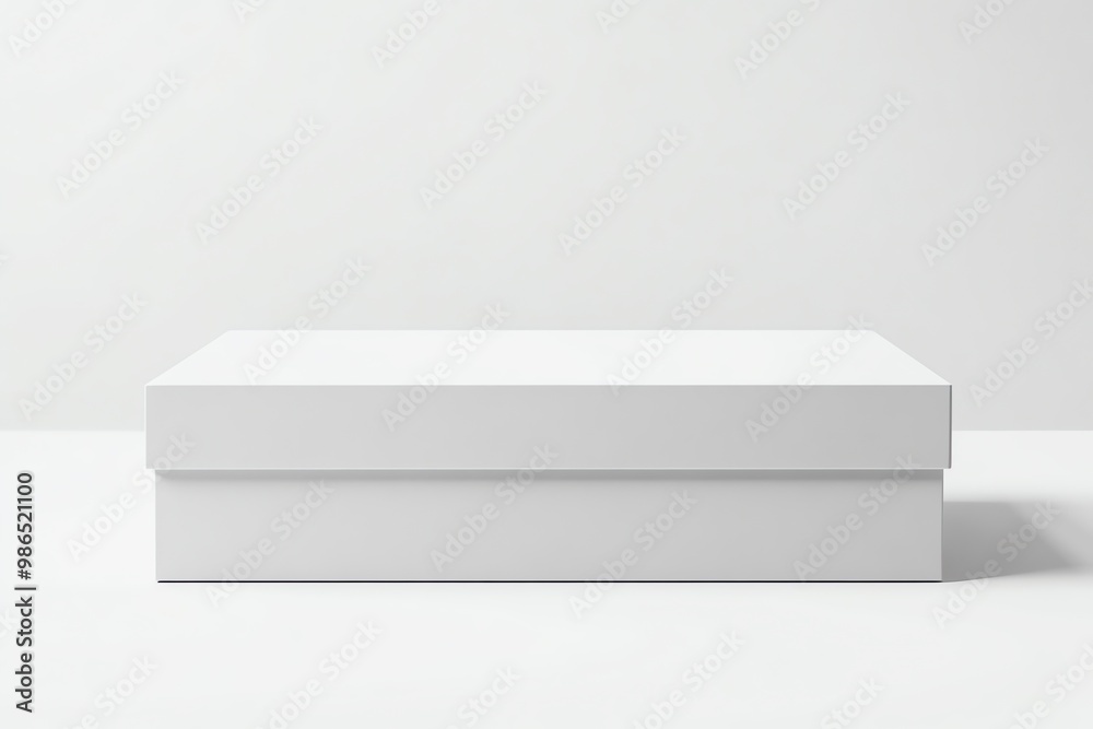 White Cardboard Box on a White Surface White Cardboard Box on a White Surface
