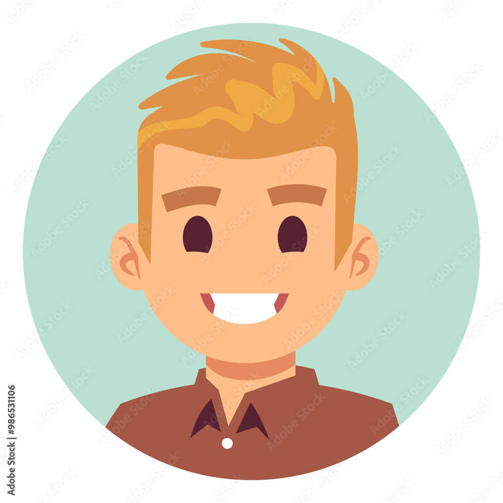 Young guy avatar. Creative professional worker portrait Young guy avatar. Creative professional worker portrait