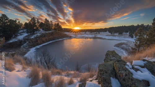 Chadron State Park captured with Nikon D850 and 14-24mm lens in natural light, embodying the essence of National Geographic photography. Serene landscape vista.
 photo