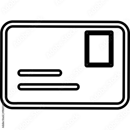 Single isolated icon with outline style icon on white background