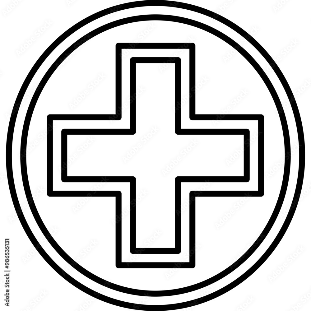 Fototapeta premium Single isolated icon with outline style icon on white background