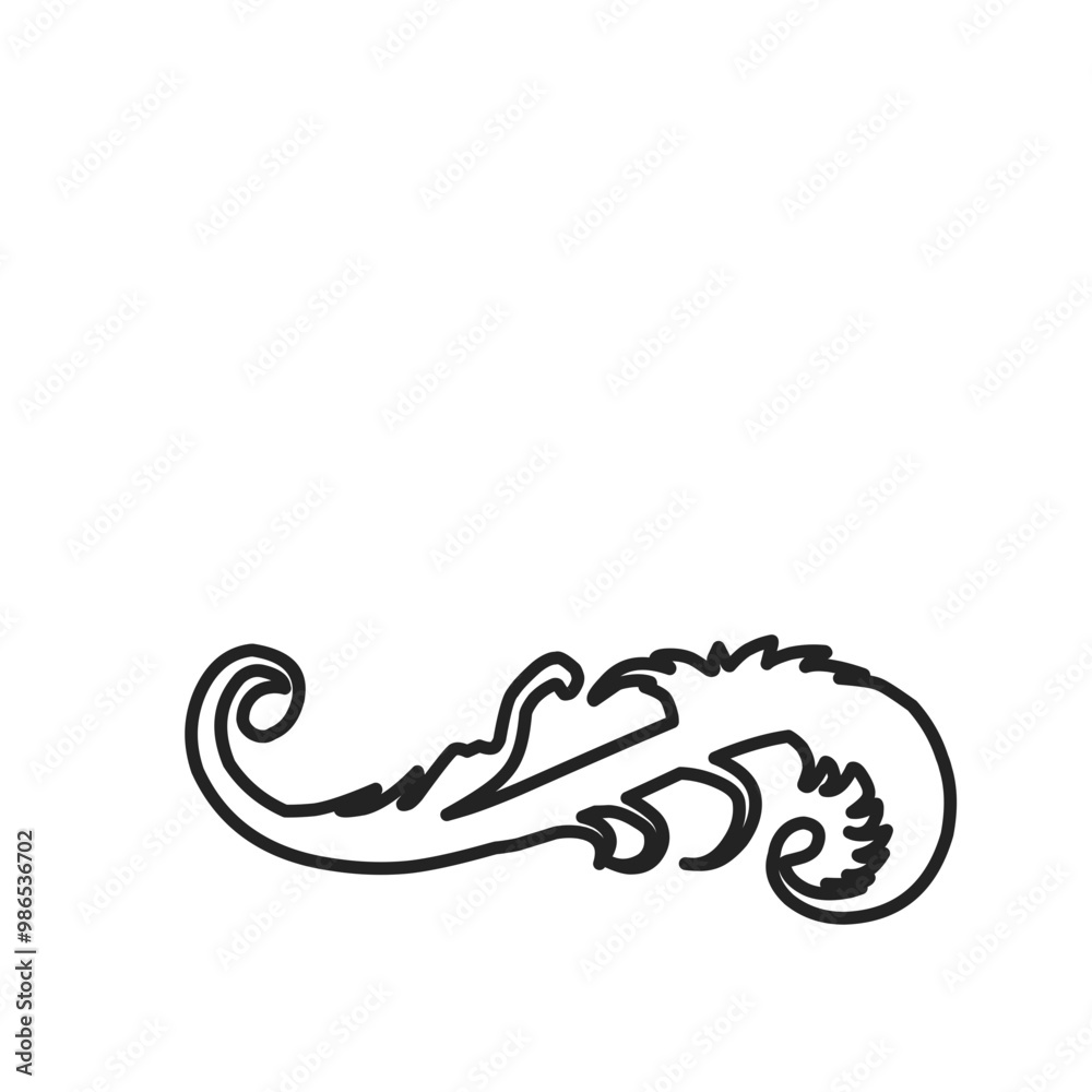 Hand Drawn Floral Swirl Hand Drawn Floral Swirl