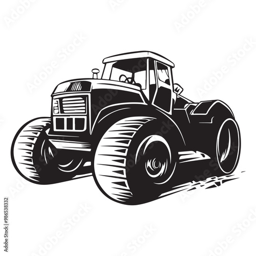 Road Roller Roller-Compactor or Steamroller cartoon Silhouette, compactor roller silhouettes. Heavy machinery for construction and mining