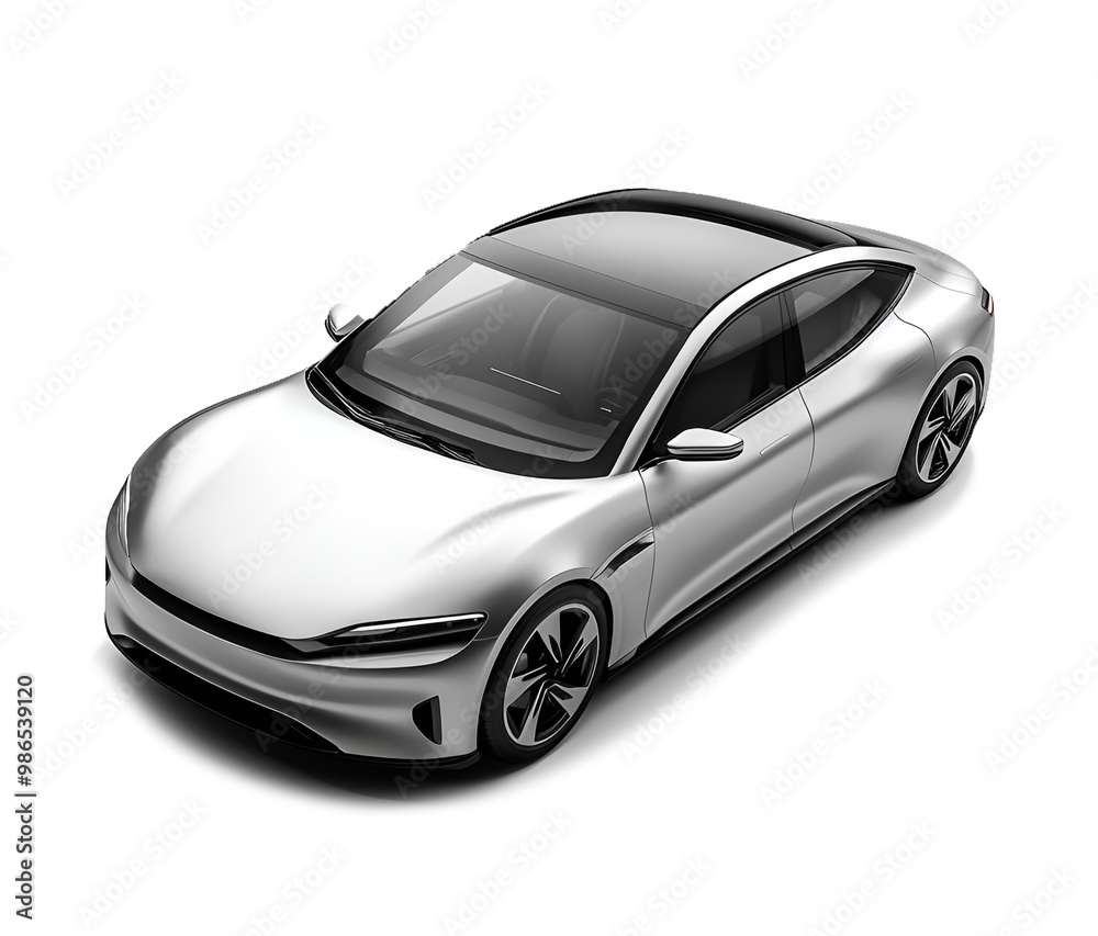 Electric car in concept, EV car isolated Electric car in concept, EV car isolated