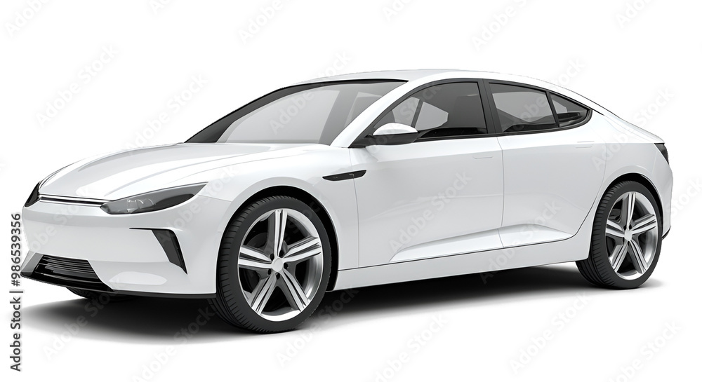 Electric car in concept, EV car isolated Electric car in concept, EV car isolated