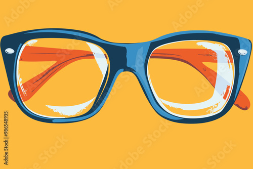 Stylish Blue Cat Eye Glasses 