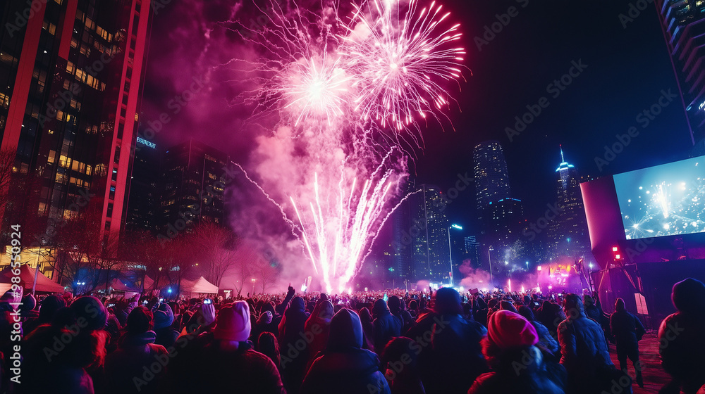 Φωτογραφία Festive Melodies: Outdoor New Year's Eve Festival with Live Music
