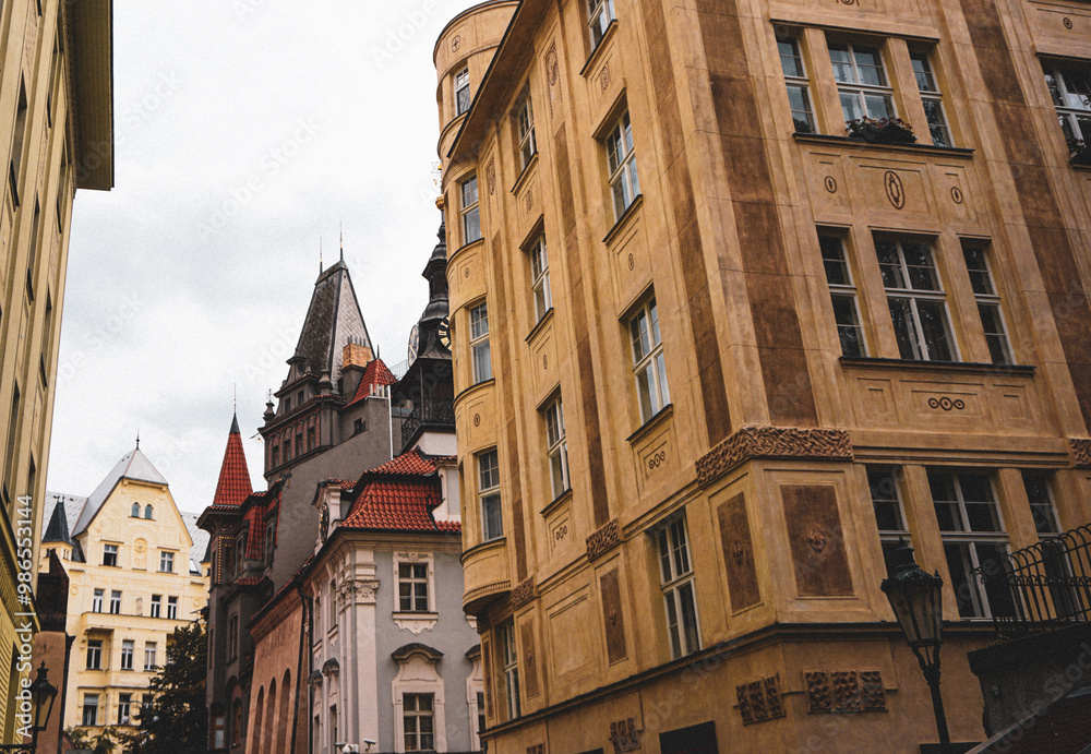 Low angle view of buildings against sky Low angle view of buildings against sky