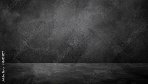 Black or dark gray rough grainy stone texture background 