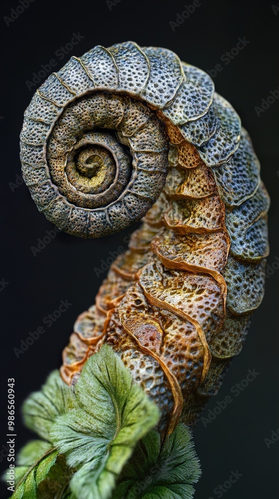 Unfurling Fern: A Macro View of Nature's Spiral Unfurling Fern: A Macro View of Nature's Spiral