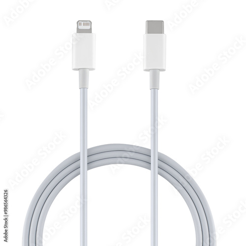 Type-C and Lightning cable and connector