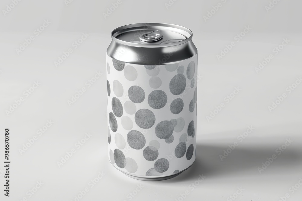 A close-up view of a metallic beverage can with condensation on its surface, showcasing its design and texture against a plain background A close-up view of a metallic beverage can with condensation on its surface, showcasing its design and texture against a plain background