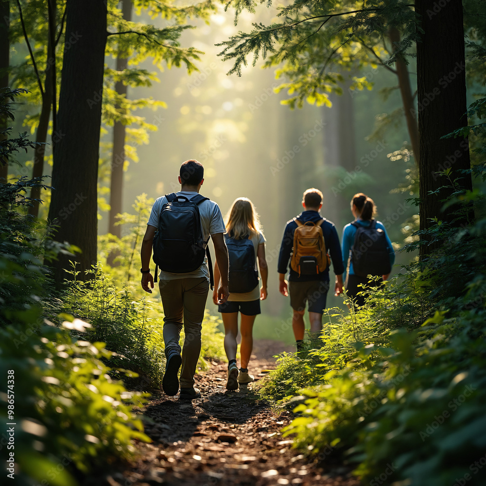 Obraz premium Walking in the forest