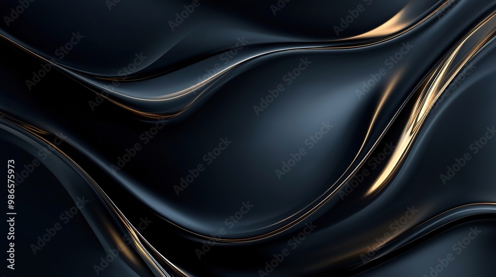 Fototapeta premium Dark background with luxurious tones and a polished, refined look