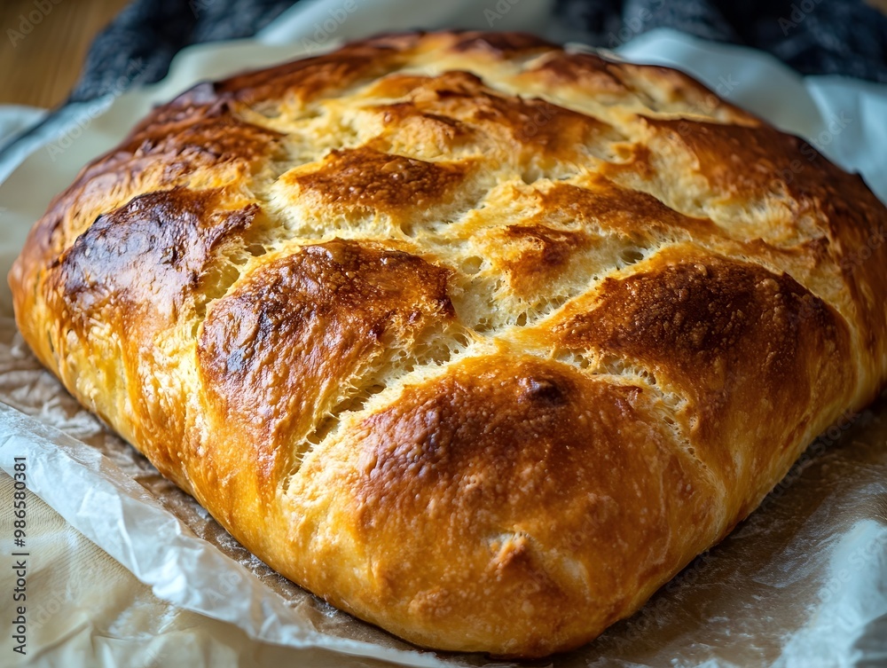 Potato bread freshly baked