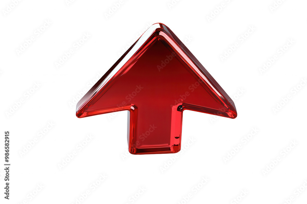 PNG shiny red upward arrow on a transparent background, symbolizing direction, progress, or an increase. PNG shiny red upward arrow on a transparent background, symbolizing direction, progress, or an increase.