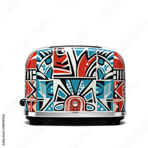 Ndebele Design 1950's Toaster