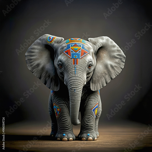 Baby African Elephant - Zulu Decoration 01
