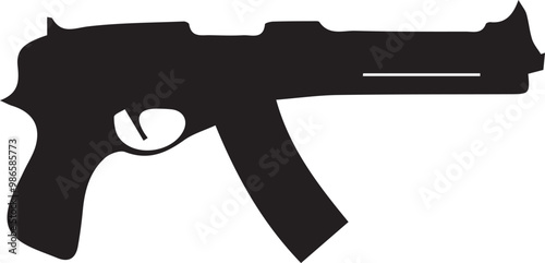 Weapons silhouette vector EPS