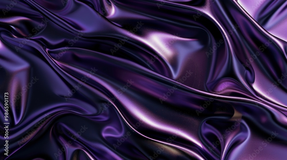 Fototapeta premium purple satin texture, smooth fabric, elegant background, silky surface, shiny drapery, luxury design, flowing material, abstract art, creative backdrop, soft sheen, vibrant colors, luxurious feel