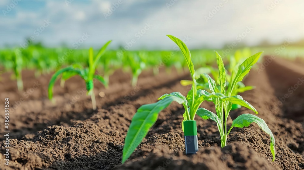 Soil sensors optimizing water use in smart farming Soil sensors optimizing water use in smart farming