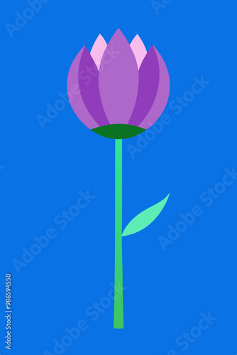 Allium flower vector art illustration