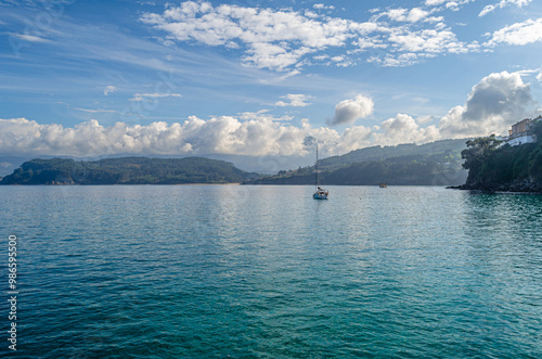 Seascape from Lastres, Asturias, Spain photo