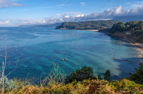 Seascape from Lastres, Asturias, Spain photo